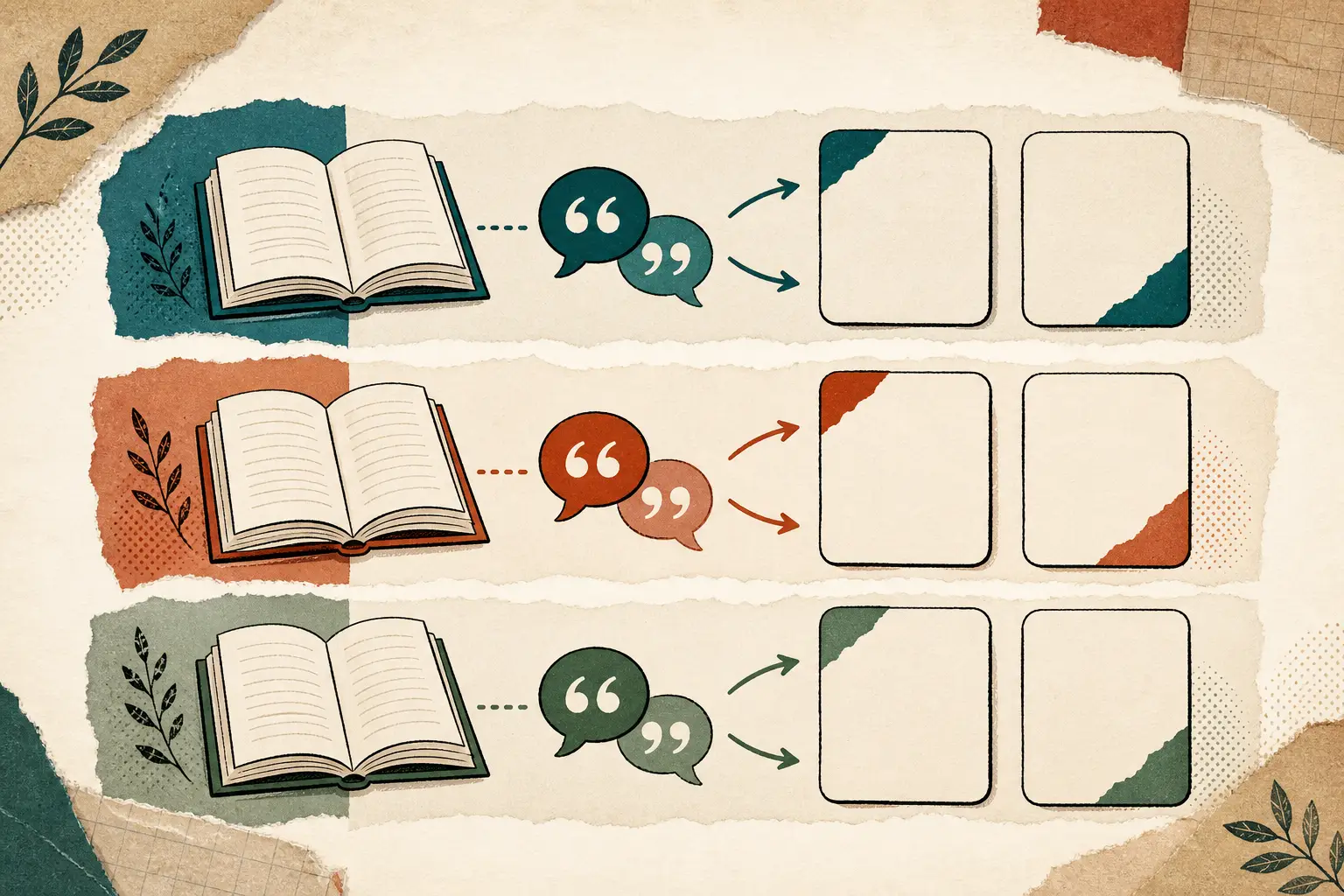 Illustrated comparison graphic: English-Taught Programmes Compared for non-EU students — open books, speech marks and programme cards.